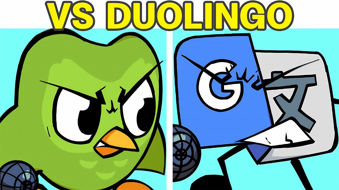 Friday Night Funkin' VS Duolingo VS Google Translate + Cutscene | New Duolingo's Epic Mod (FNF MOD)
