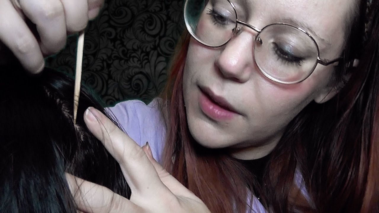 ASMR ROLEPLAY SCALP HEAD LICE CHECK | Rough Scratch Pointed Tools