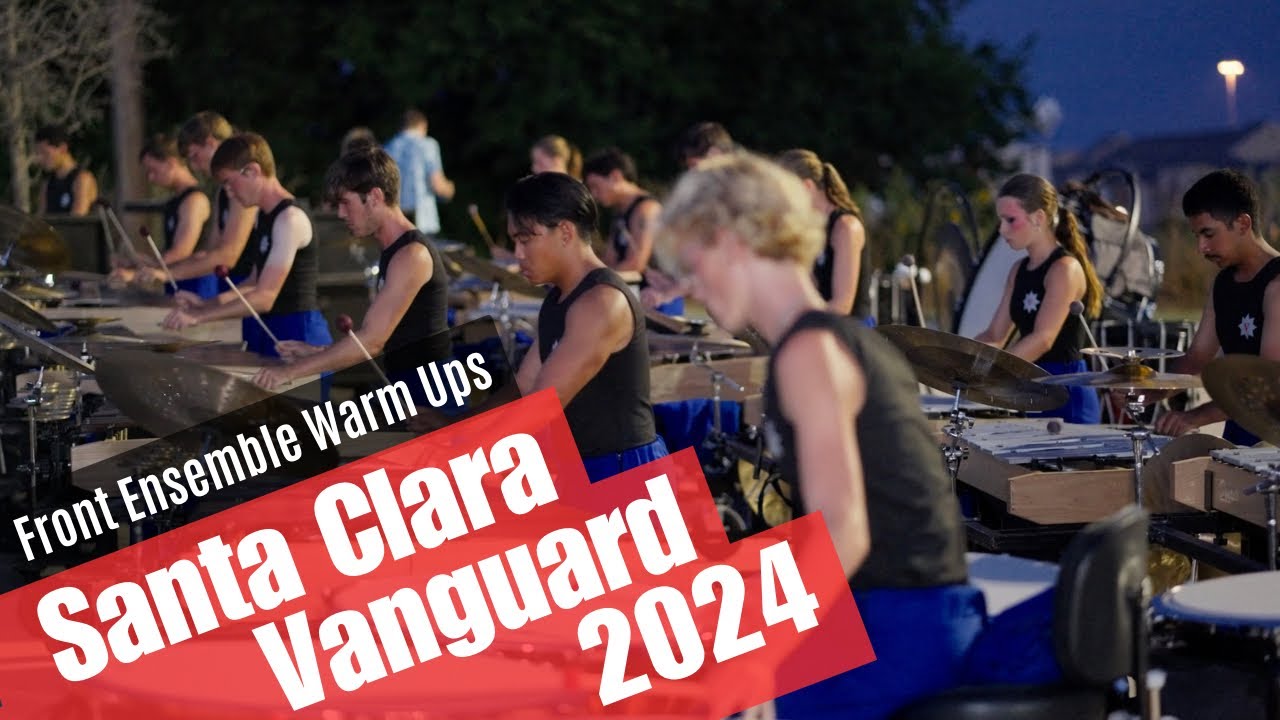 Santa Clara Vanguard Front Ensemble 2024 Warm Ups || DCI McKinney