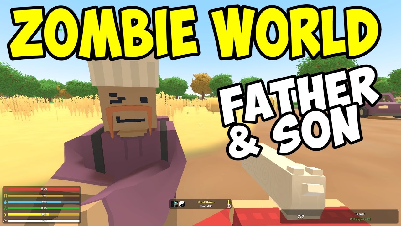 UNTURNED - Father & Son in Zombie World! - Part 2 (Unturned Multiplayer Co-op)