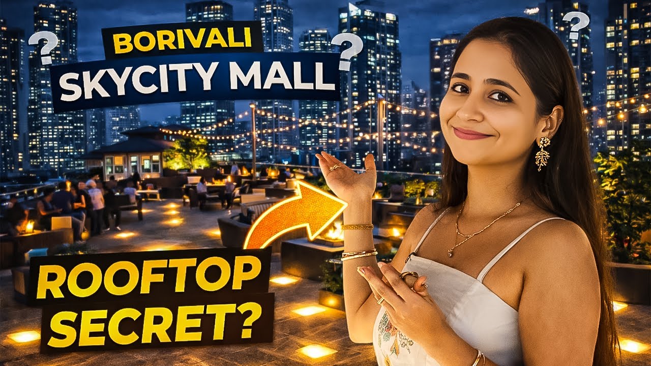 First Time in India 😱Sky City Mall Rooftop Experience | Borivali Sky City Mall Mumbai🔥#mumbai #vlog
