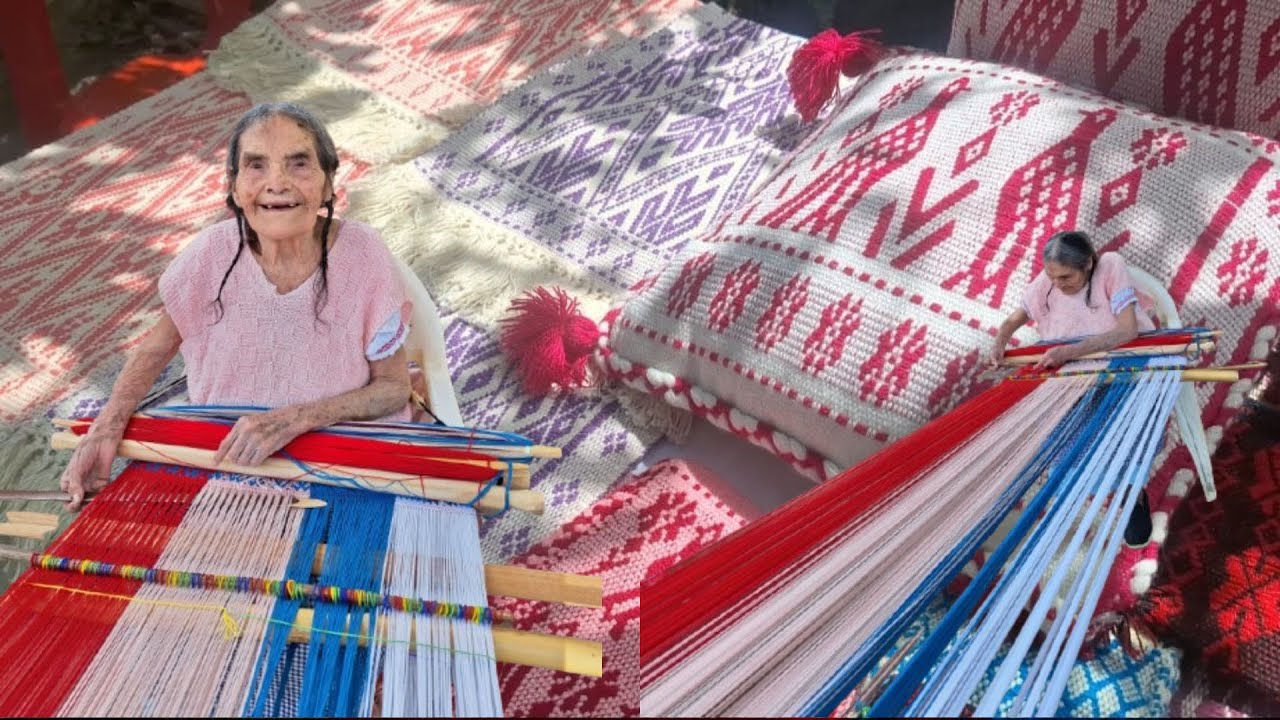 El arte textil PREHISPÁNICO de México! - Reportaje del telar de cintura