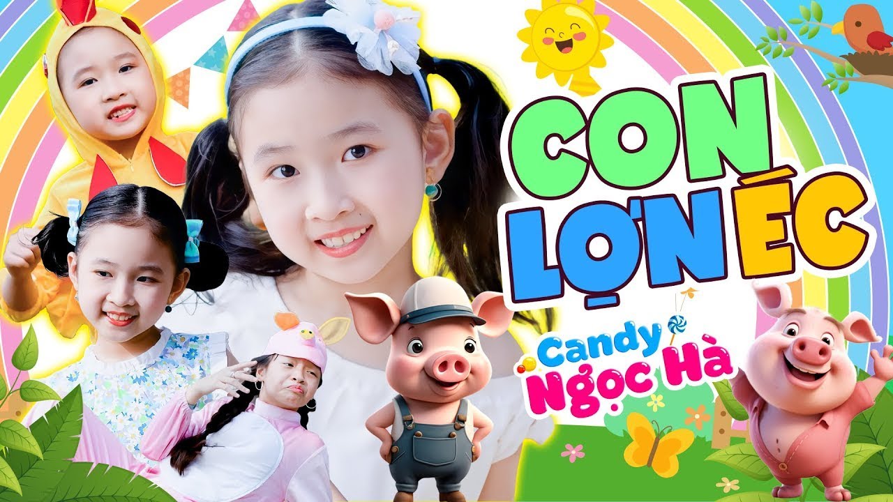 Nhạc Thiếu Nhi Về Gia Đình Vui Nhộn Hay Nhất Cho Bé Mầm Non - Con Lợn Éc, Ba Bà Đi Bán Lợn Con