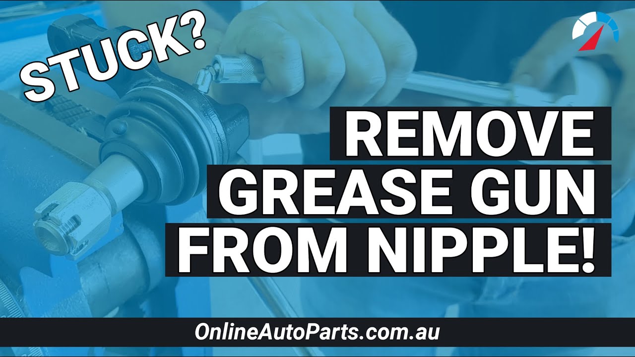 How to remove a grease gun from a grease nipple.