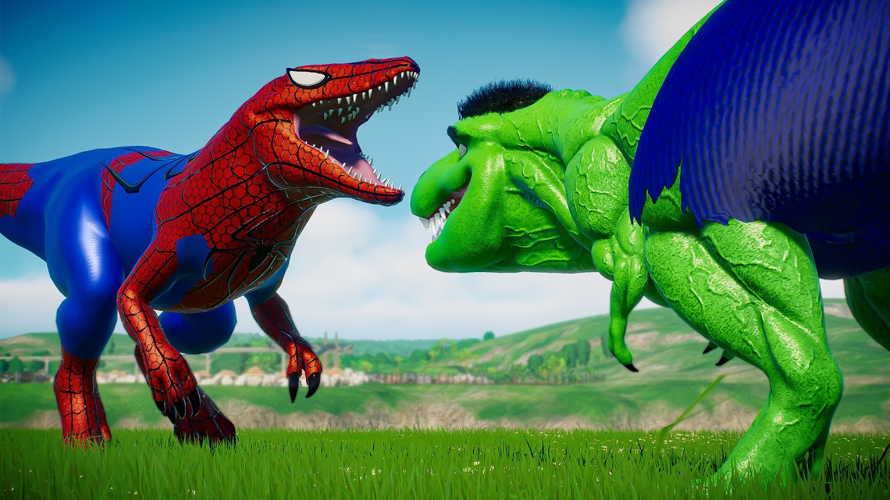 Speed Themed Dinosaur Variant Meets Titan, Animatronic & Shark Concepts | Cinematic JWE2 Showcase