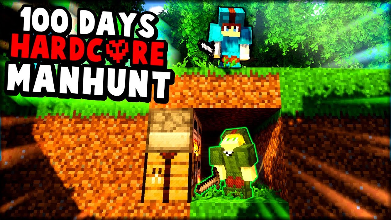 Я выжил 100 дней в Minecraft Manhunt