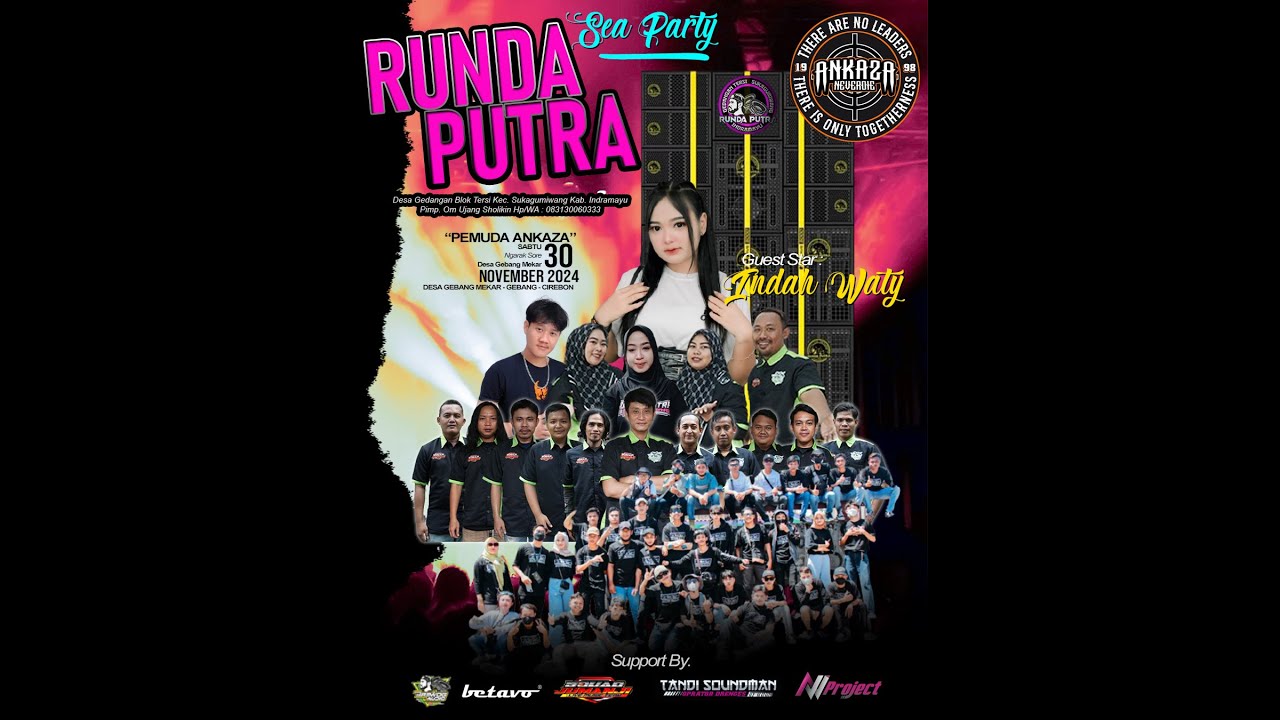 LIVE RUNDA PUTRA - PARTY PEMUDA ANKAZA TAHUN 2024 - GEBANG MEKAR - CIREBON