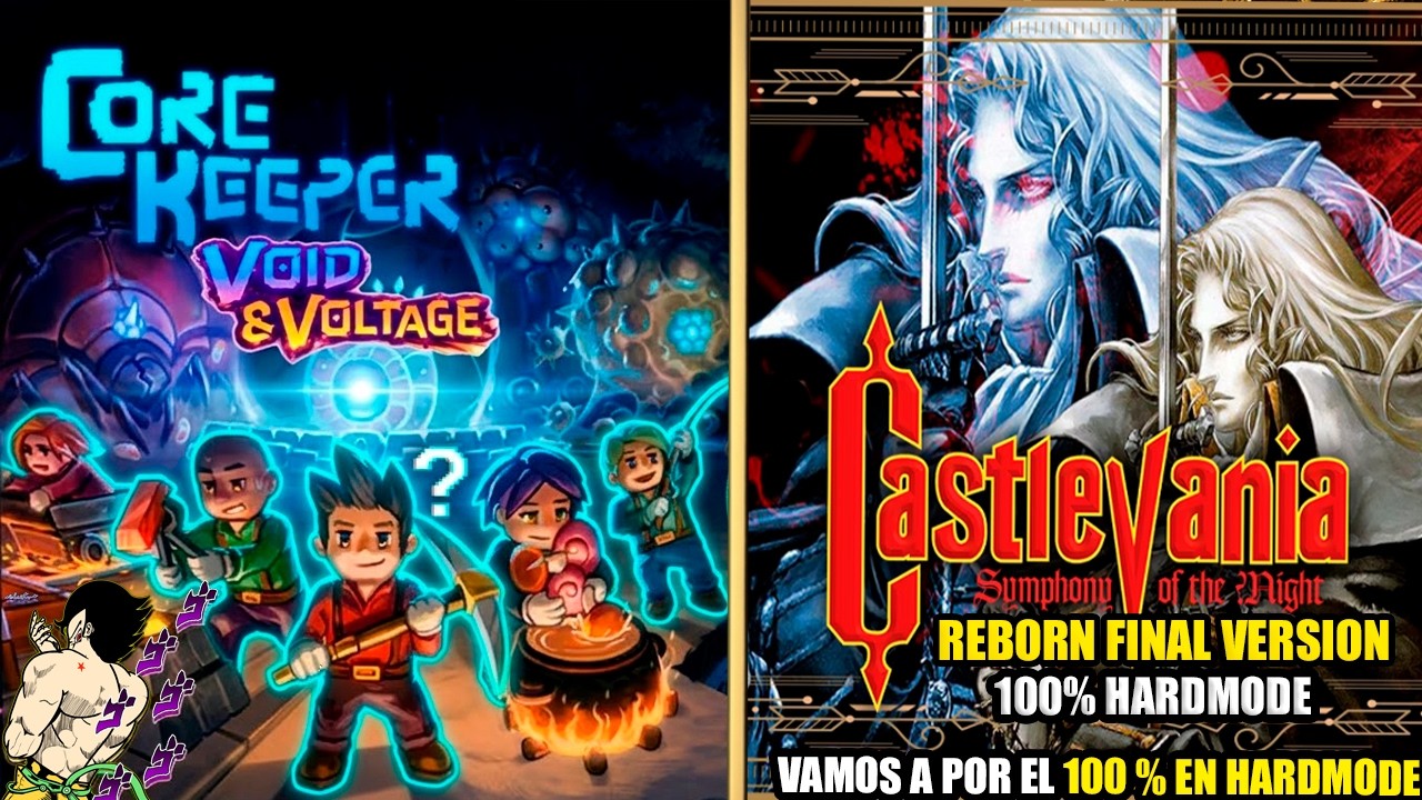 100% HARDMODE: Dominando Castlevania Symphony of the Night REBORN (SotN) | Core Keeper VOID& Voltage