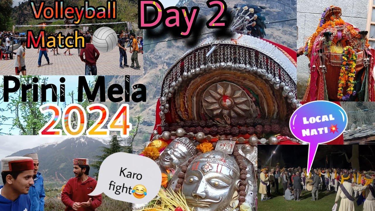 Prini Mela 2024💥// Day 2 // Volleyball Match// Local Nati // प्रीणी मेला❤️