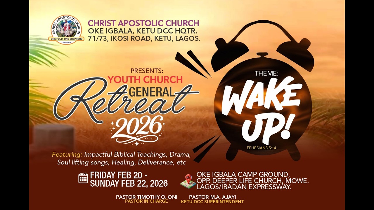 C.A.C. OKE IGBALA YOUTH CHURCH l YOUTH CHURCH RETREAT | WAKE UP | DAY 1 VIGIL SESSION | 20/02/2026