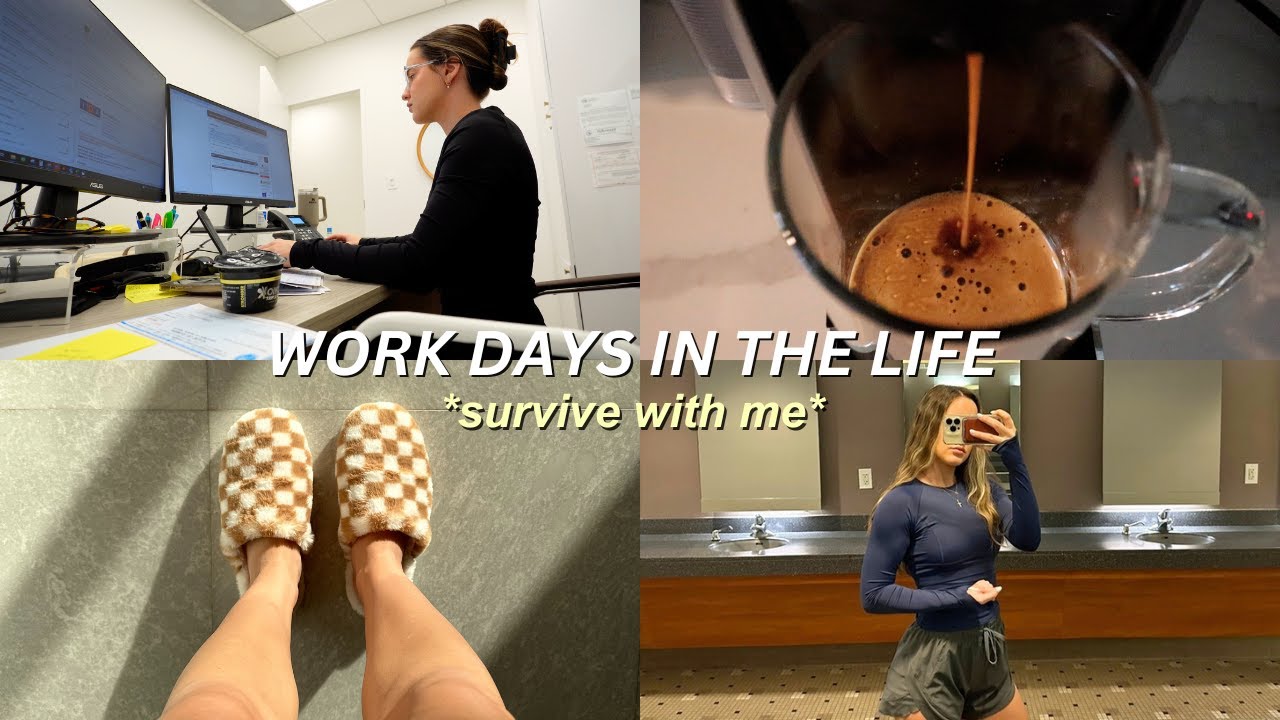 WORK DAYS IN MY LIFE | surviving not thriving 😓