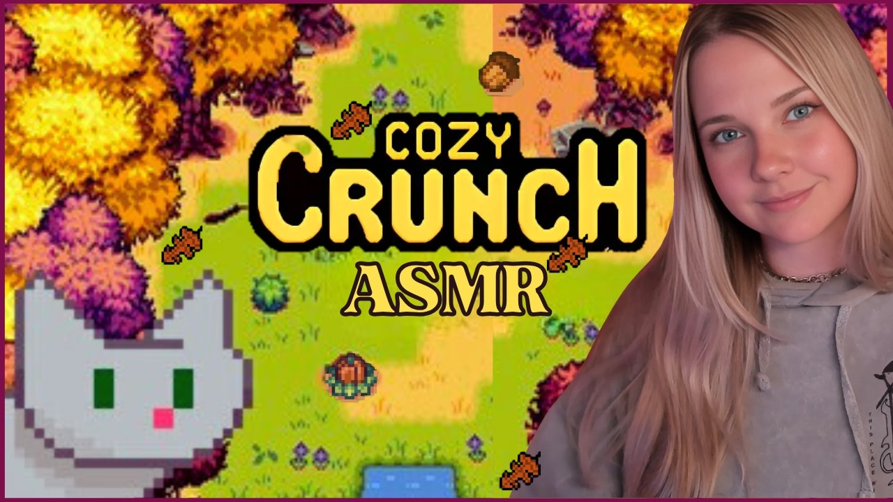 relaxing leaf crunching ASMR gameplay😴🍂