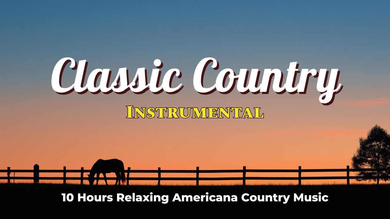 10 Hours of Gentle Classic Country Instrumentals - Calm & Peaceful Autumn Landscapes