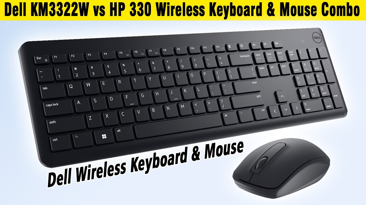 Dell KM3322W Wireless Keyword & Mouse Unboxing and Features ⌨️| HP 330 vs Dell KM3322W Combo Review