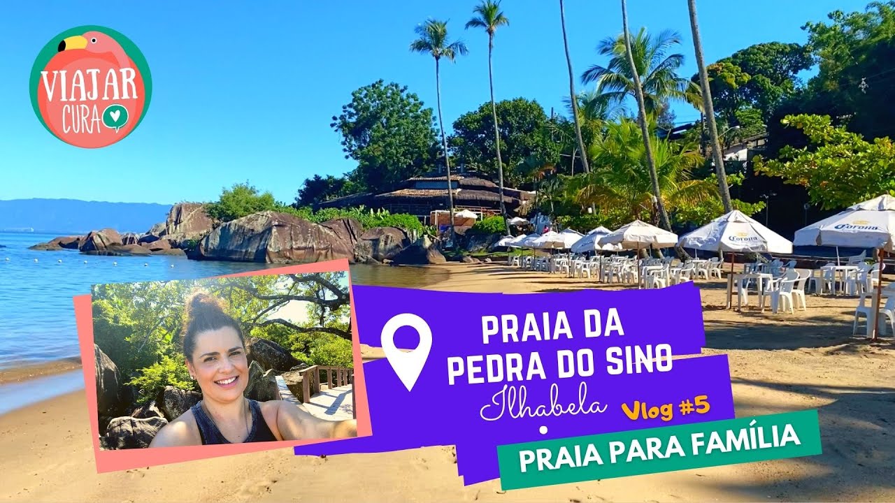 PRAIAS DA ILHABELA - A LINDA PRAIA DA PEDRA DO SINO (LADO NORTE DA ILHA) - VIAJAR CURA VLOG5