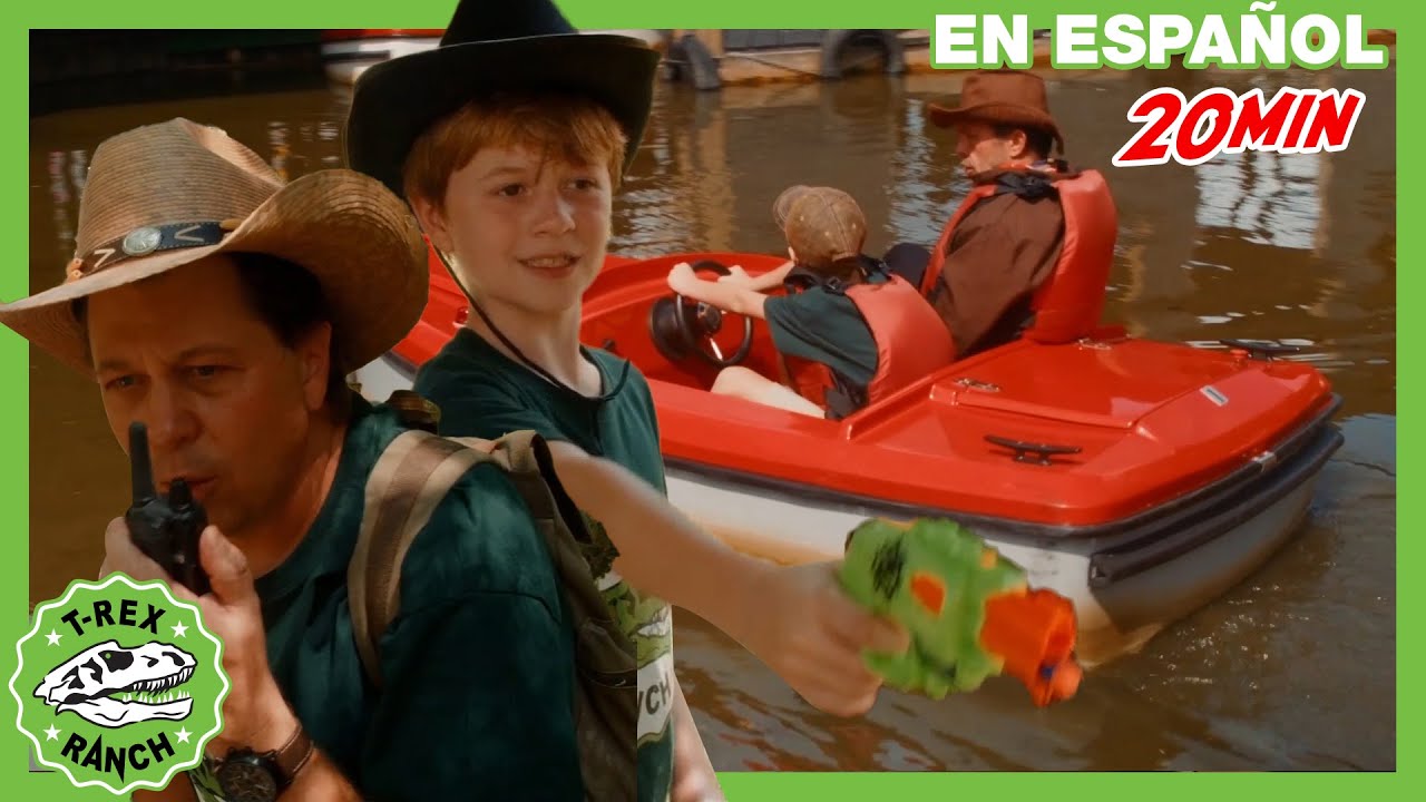 Parque de T-Rex | ¡Dinosaurio T-Rex Gigante se Escapa! Y ¡Pelea de dinosaurios!