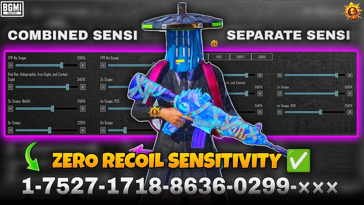 BGMI ZERO RECOIL SENSITIVITY CODE FOR ANDROID AND IOS 🔥 MAKE YOUR SENSITIVITY IN 4 STEPS!