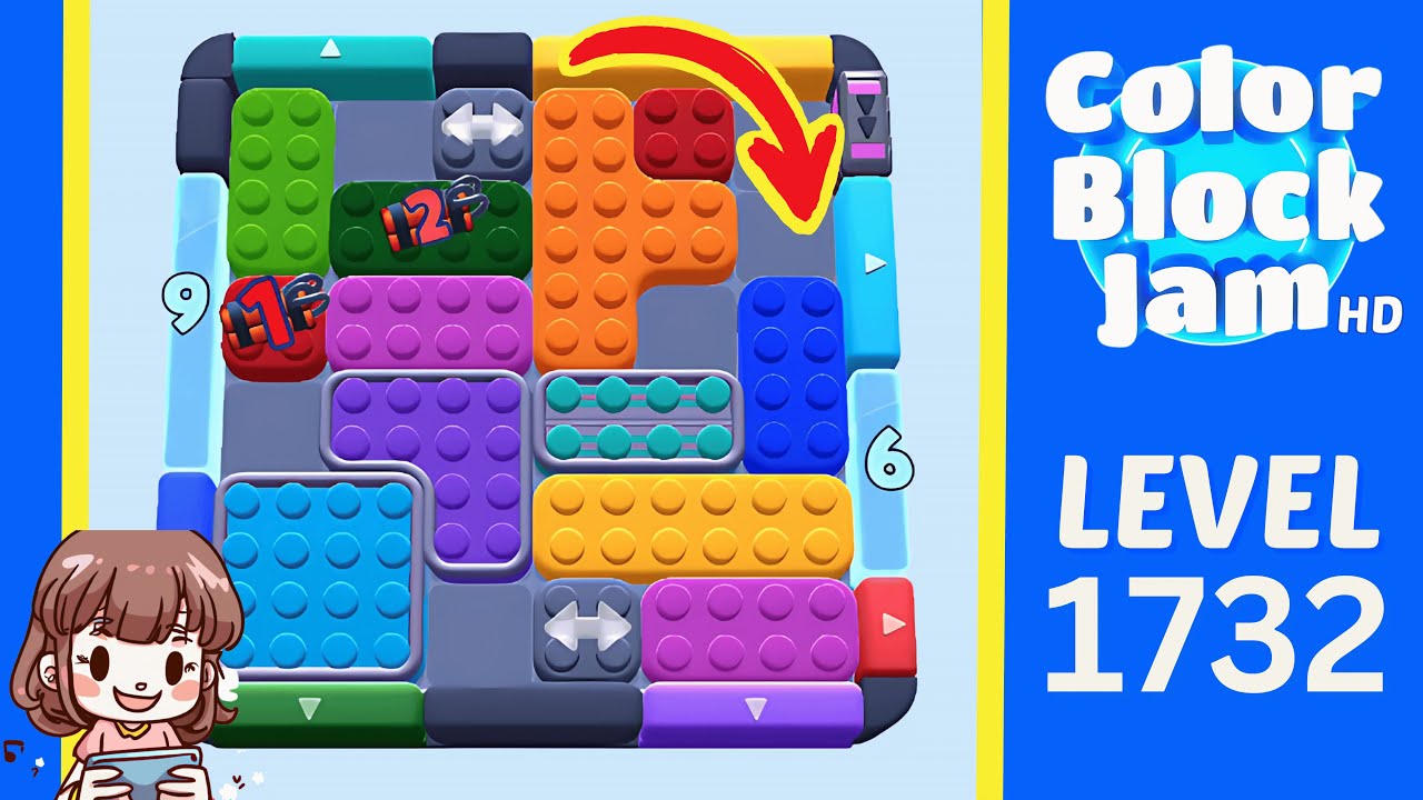 Color Block Jam Level 832 (1732) Solution Walkthrough