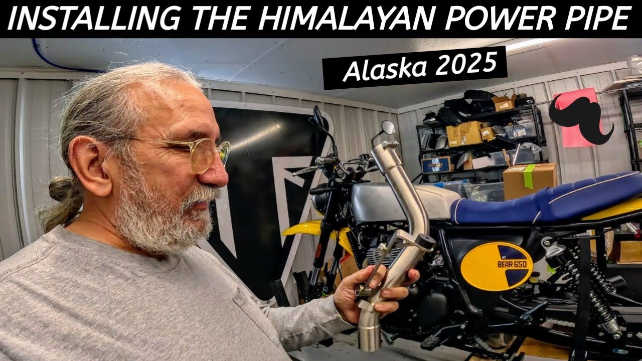 Установка трубы RE Himalayan 450 Decat Power — двойной ваху!
