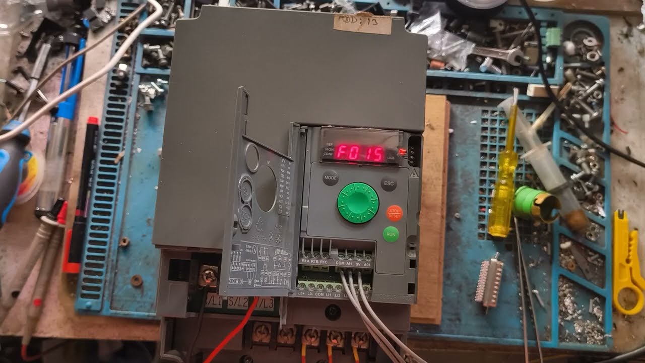 Schneider VFD ATV310 Alarm F014 Or F015 Output Phase Loss and Parameters Backup or Factory Reset