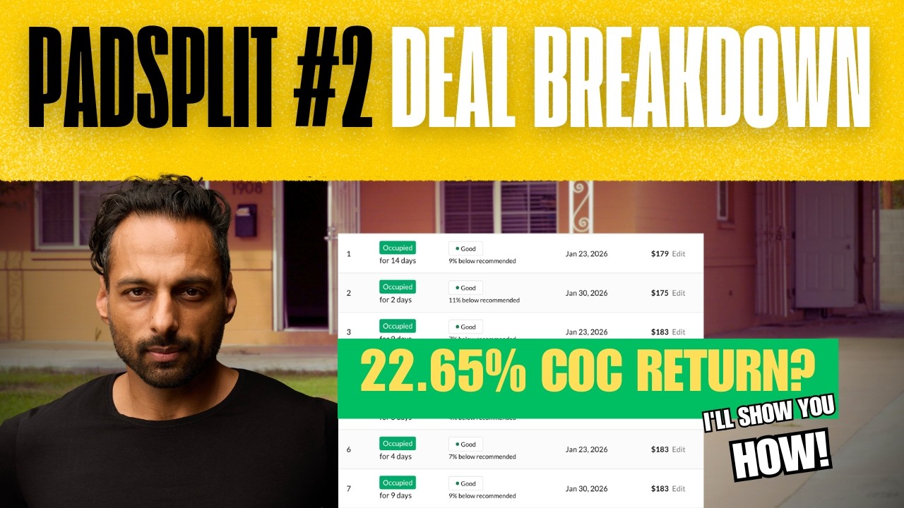 PadSplit Deal Breakdown, Subto Terms, $5,452 per month...what about expenses?