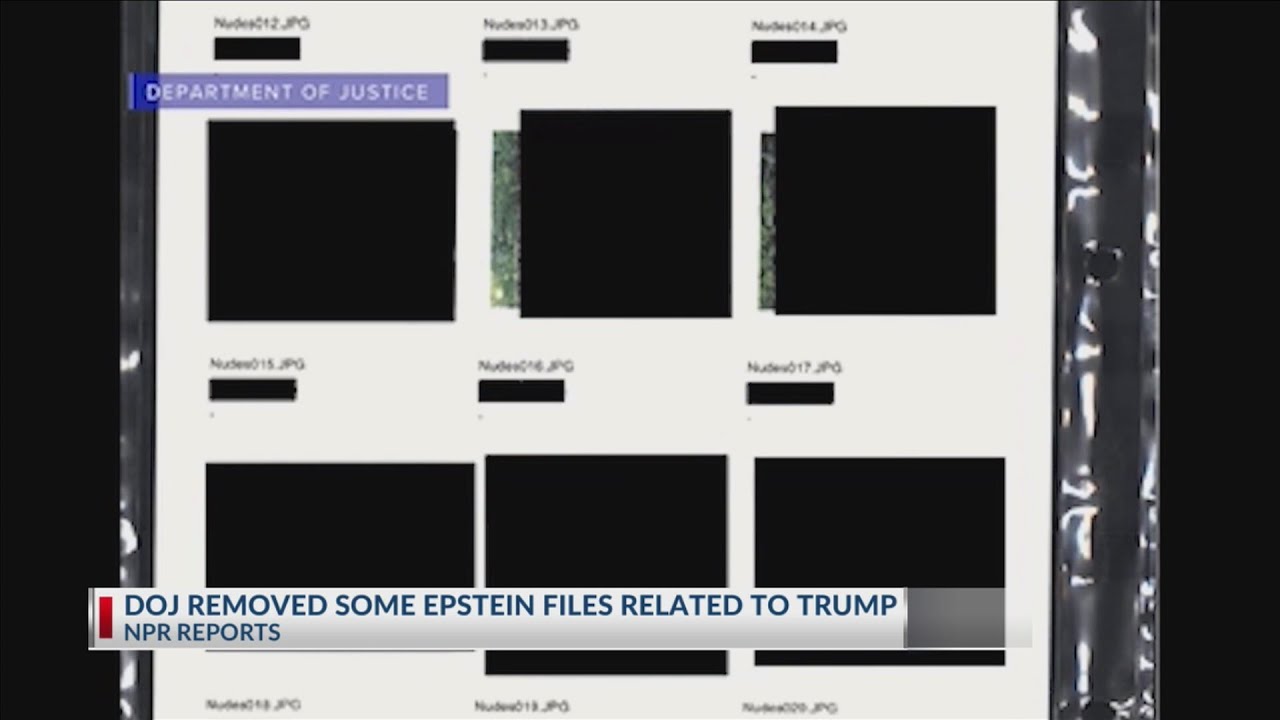 DOJ removed Epstein files related to Trump from releases: report