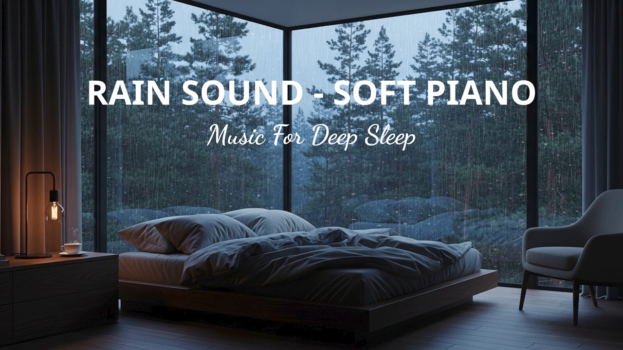 Soft Piano with Gentle Rain 🌧️ Peaceful Music to Relax, Unwind and Rest Deeply