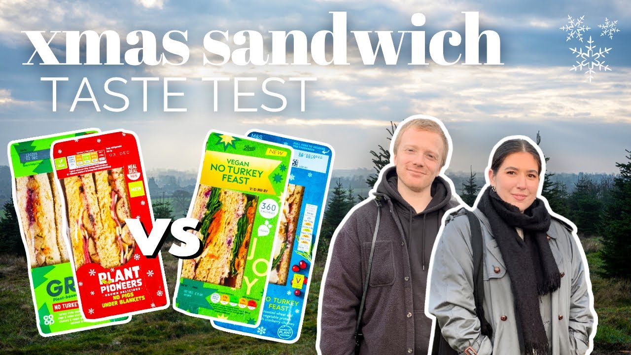 Which Vegan CHRISTMAS Sandwich is BEST? (UK Food Review)