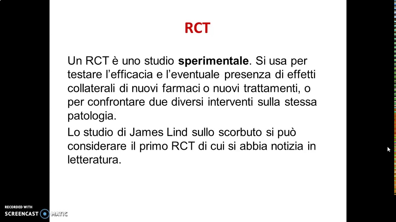 Gli studi sperimentali