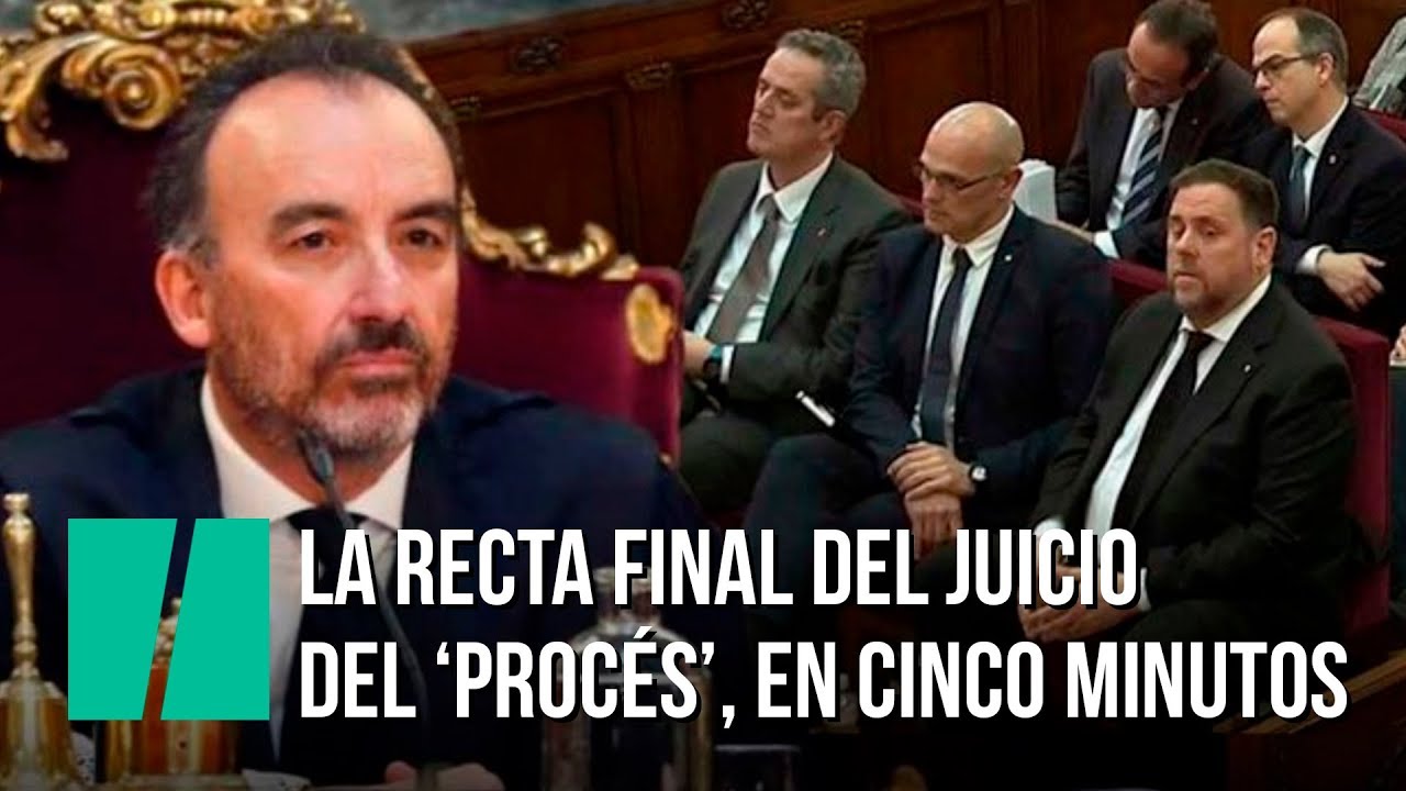 La recta final del juicio al procés, en menos de cinco minutos