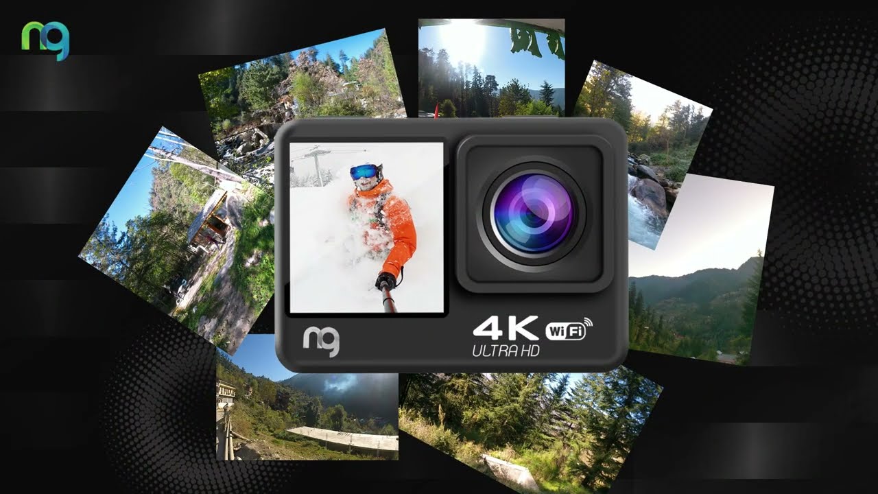 NG 4K Sports Action Camera Sample Shots | Dual Screen | 24MP | WiFi | For Vloggers and Bloggers