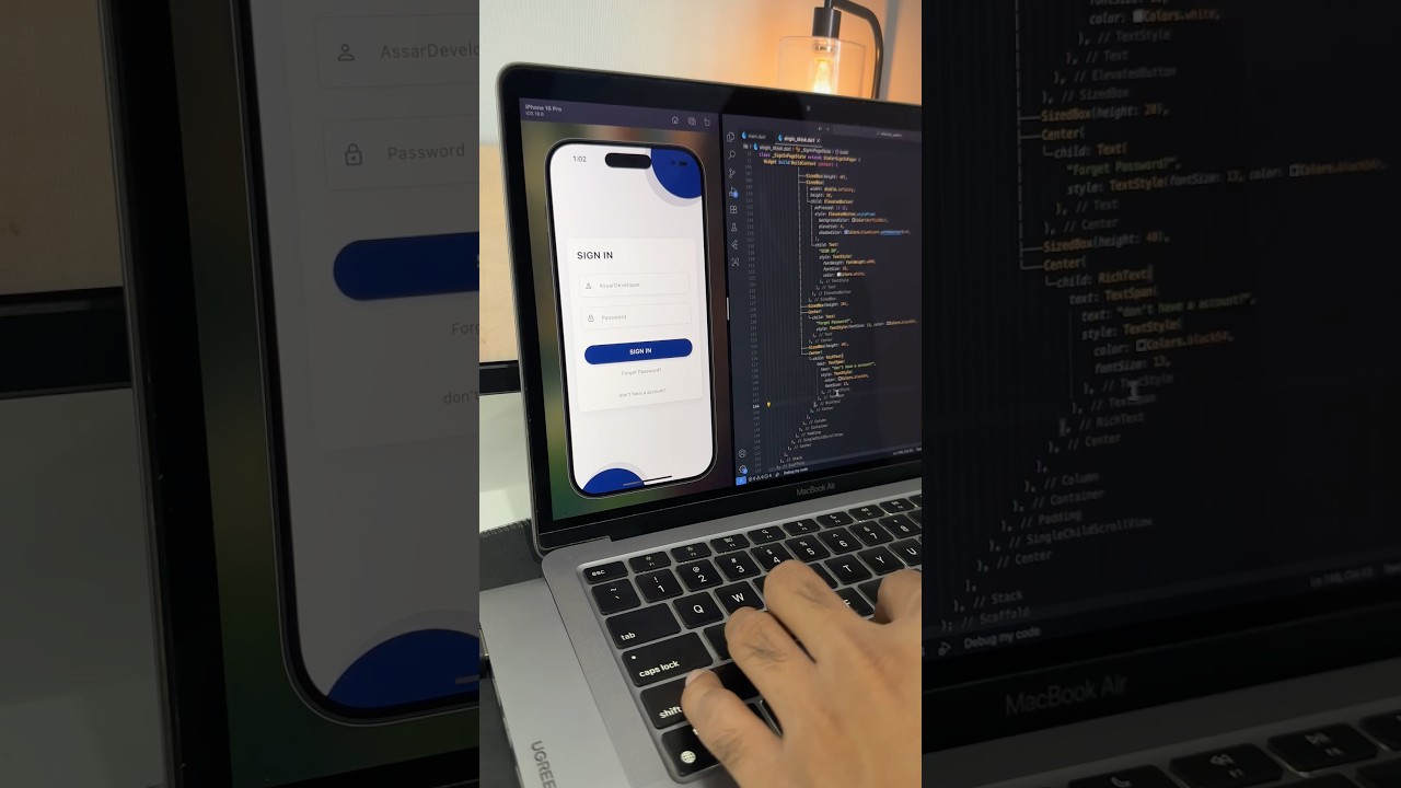 🔥 Flutter Sign In UI Animation (16s) &ndash; Clean & Smooth! #flutter #loginscreen #flutteranimation