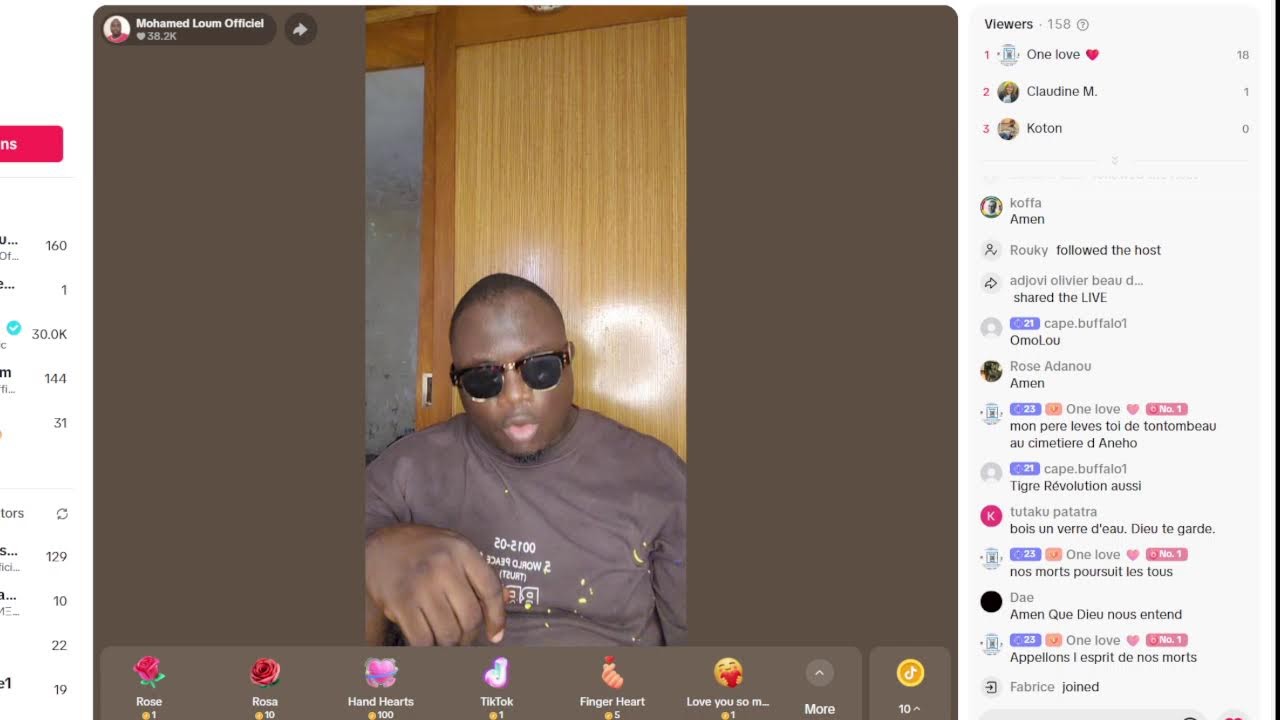 MOHAMED LOUM EN LIVE! FAURE ET BODJONA SONT AVERTIS!