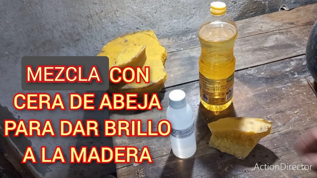 CERA DE ABEJA PARA MADERA (MEZCLA IDEAL PARA CURADO Y BRILLÓ EN LA MADERA)