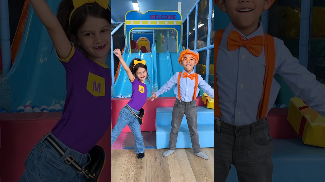 Can you guess this animal!? Let's Play Charades with Kid Blippi and Meekah! #blippi #shorts