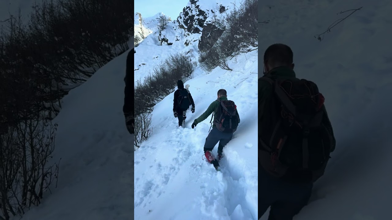 Trekking in Valbiandino in mezzo alla neve fresca ❄️