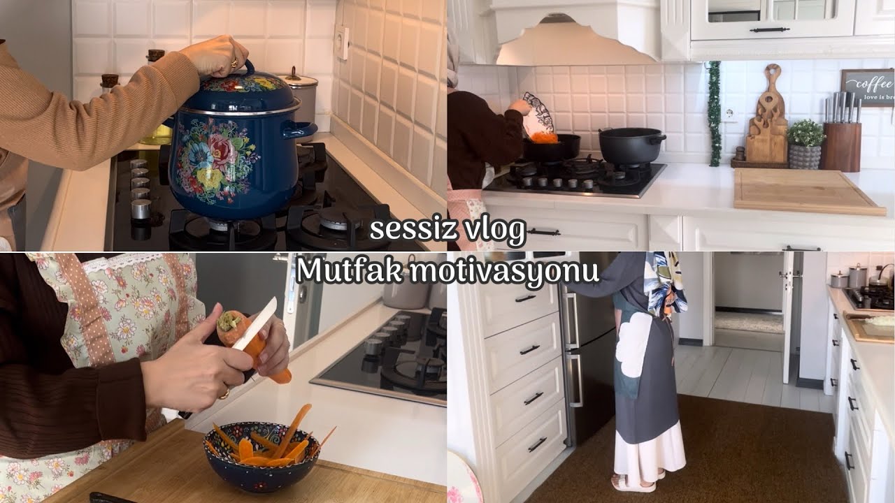 Mutfak motivasyonu🌸dolma-tavuklu pilav-çorba-pizza-tembel mantısı🍕🐓✨sessiz vlog #silentvlog
