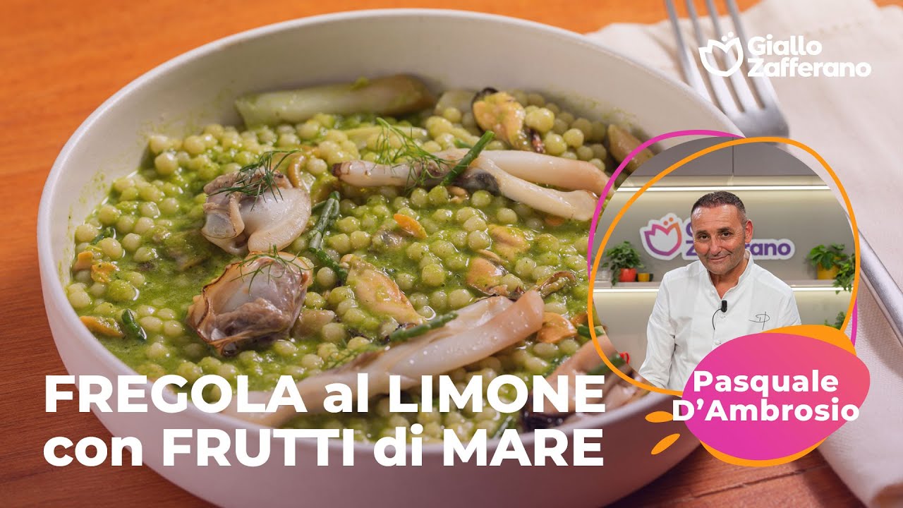 💚 FREGOLA al LIMONE con SALICORNIA e FRUTTI di MARE - RICETTA dello CHEF PASQUALE D'AMBROSIO😍