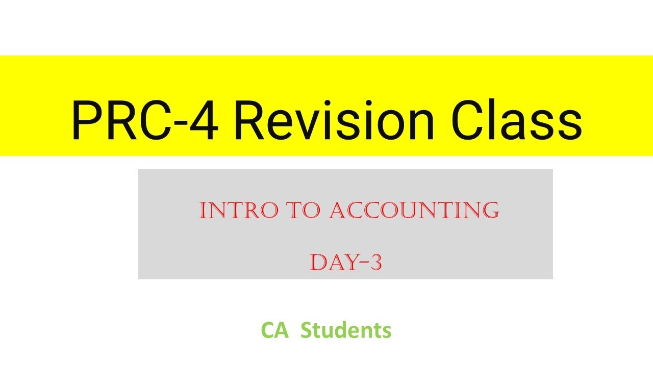 PRC 4 Revision Class Day 3 by Sir Mohsin || Chapter 4