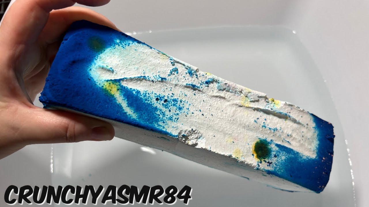 Colorful Rectangles Sizzle Water Crush & Bonus Hydrophobic Chalk Water Crush | Oddly Satisfying