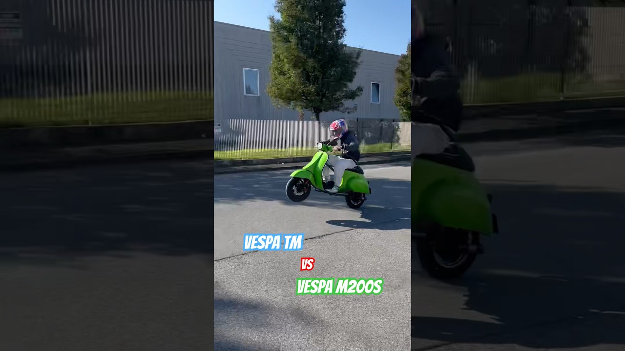 Vespa TM vs Vespa M200s #vespa #m200 #tm #quattrini