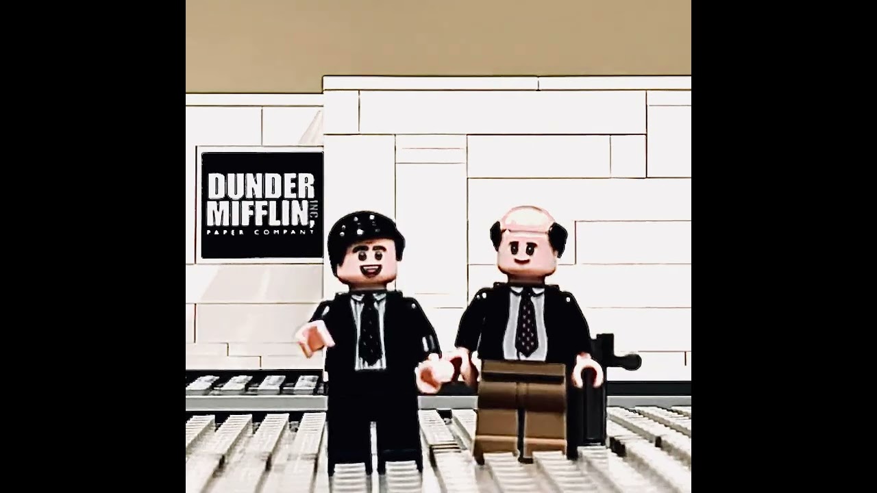 Lego Michael Scott performing magic. 