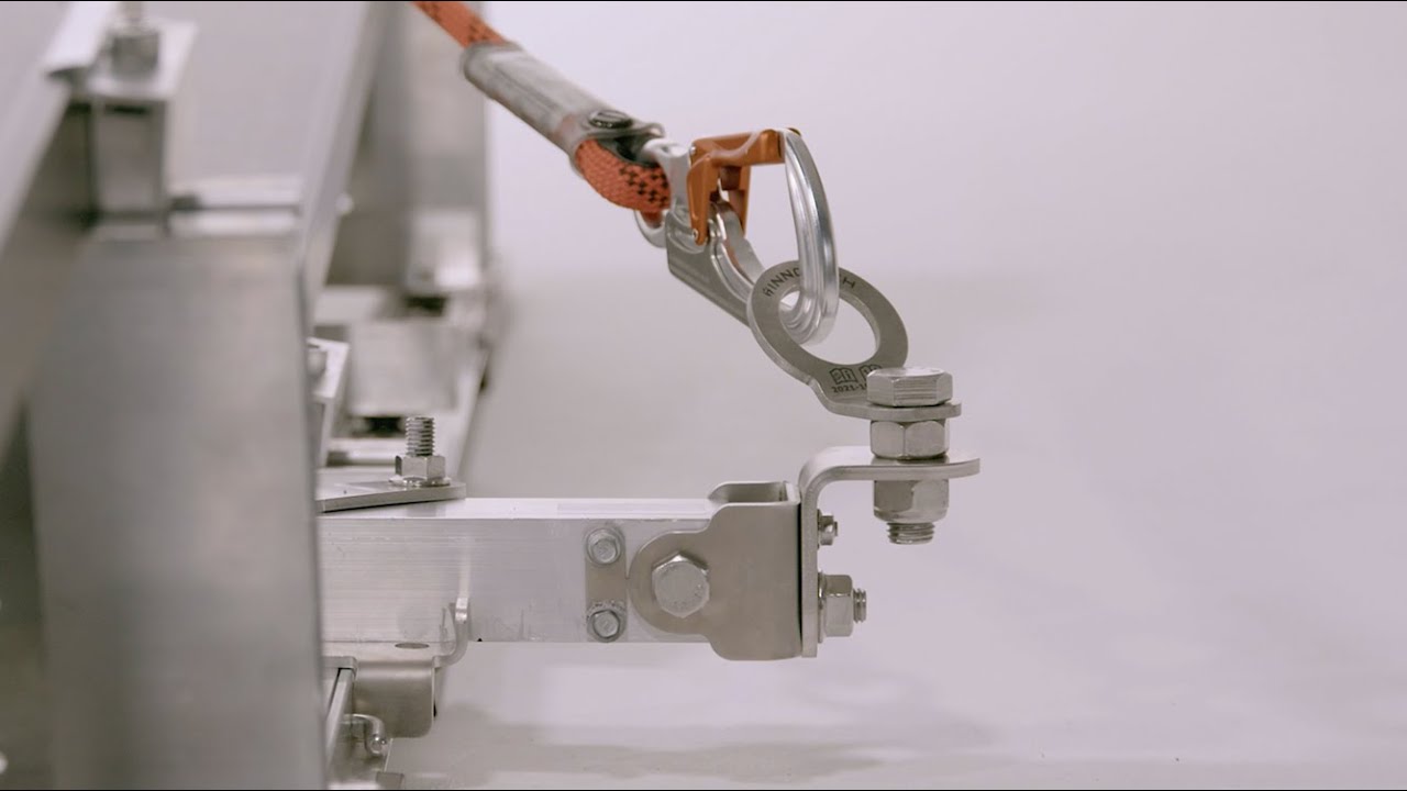 Montagevideo Einzelanschlagpunkt EAP auf der Photovoltaik-Unterkonstruktion von K2 Systems + Porter