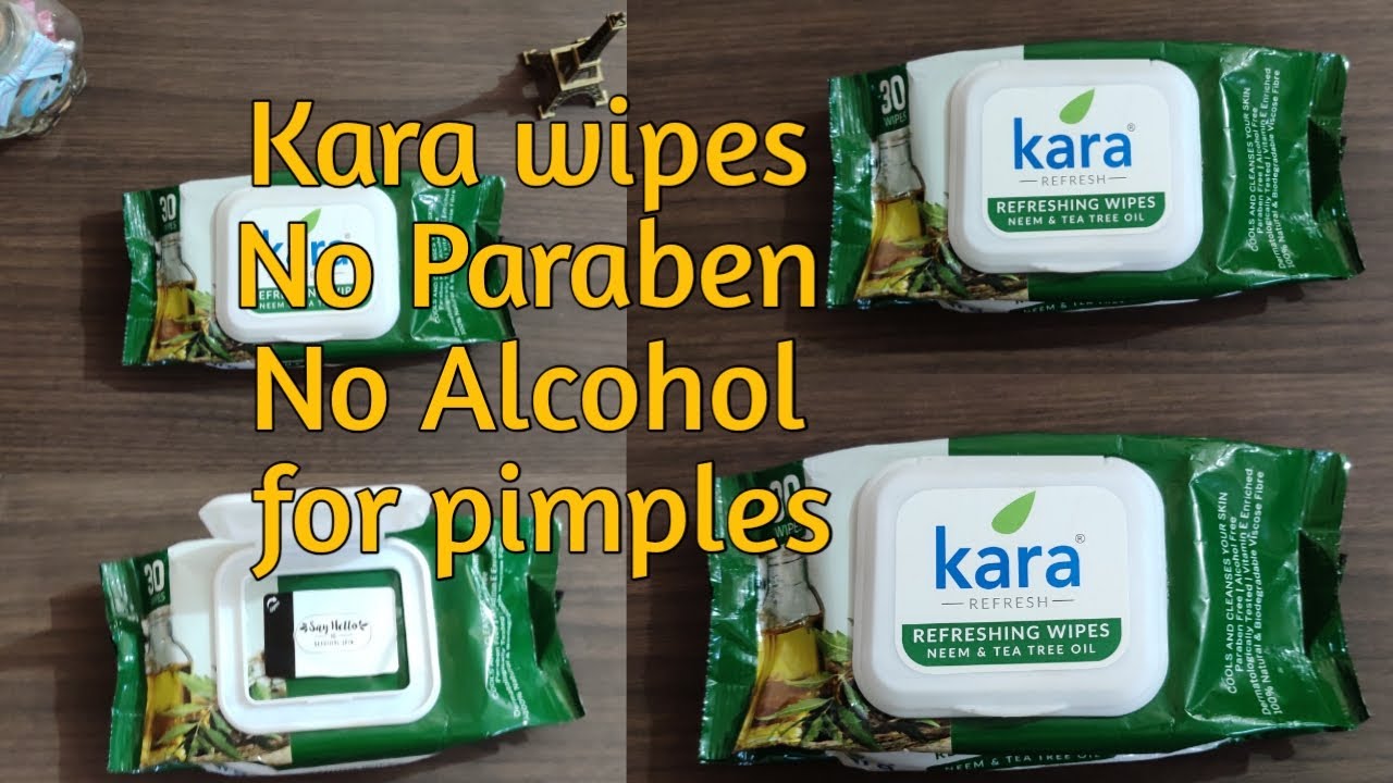 Kara wipes review and demo || Refreshing neem and tea tree oil | No Alcoho No Paraben | for pimples