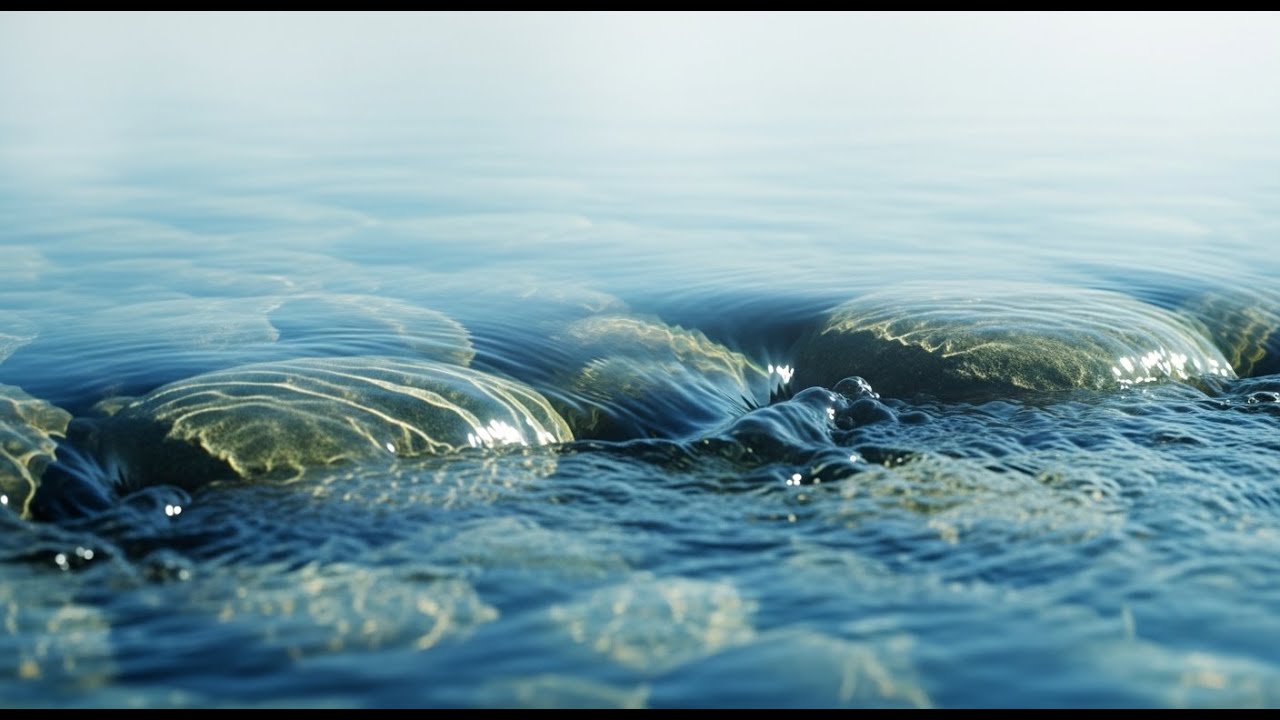 Gentle Water Sounds for Meditation & Deep Relaxation | 60 Minutes