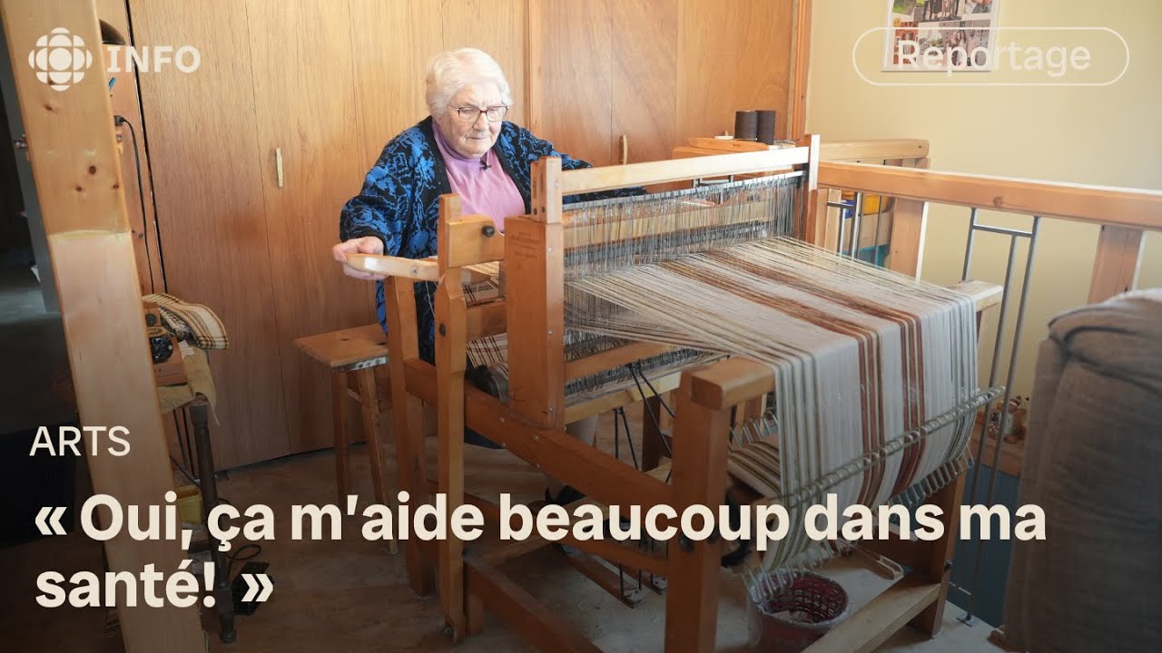 À 92 ans, elle garde la forme… au rythme du métier à tisser