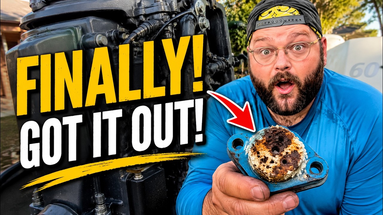 HOW TO REMOVE A SEIZED EXHAUST MANIFOLD ANODE : JOHNSON SKIFF ADVENTURES EP. 5