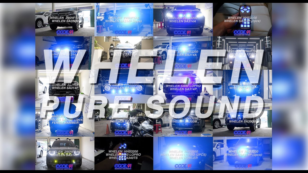 WHELEN SIREN SOUND. 12 Minutes of Whelen siren - Sirine & Strobo by Code 91