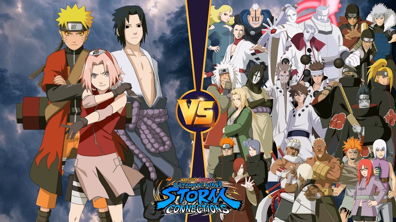 【Наруто, Саске и Сакура против командного марафона из трёх человек】 NARUTO X BORUTO Ultimate Ninj...