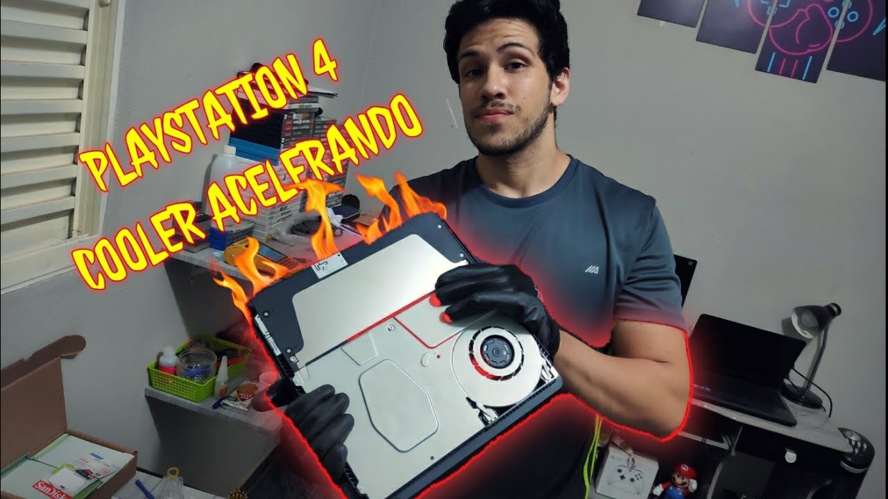 PLAYSTATION 4 AQUECENDO MUITO E ACELERANDO O COOLER MESMO APÓS TROCA DE PASTA TÉRMICA!